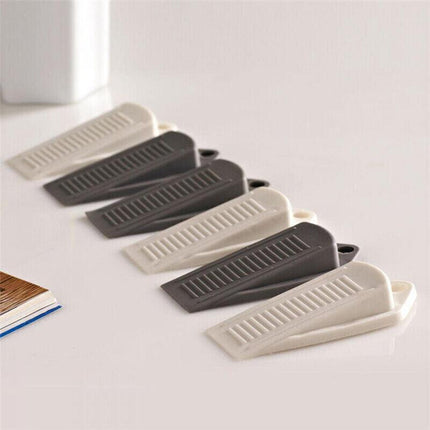 3PCS Thick Rubber Wedge Door Stoppers Floor Carpet Heavy Duty Door Stop Security - Aimall