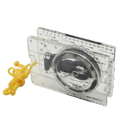 Baseplate Pocket Compass Military Orienteering Hiking Camping Maps Lensatic Army - Aimall
