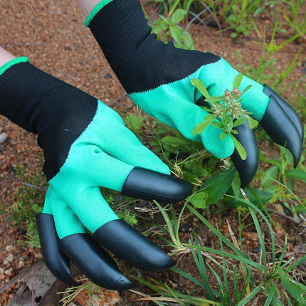 Garden Gloves with Claws for Women and Men outdoor Digging Planting Weeding AUS - Aimall