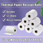 100 Bulk Rolls 57x38mm Premium EFTPOS Thermal Paper Cash Register Receipt Rolls - Aimall