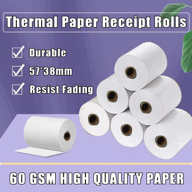 100 Bulk Rolls 57x38mm Premium EFTPOS Thermal Paper Cash Register Receipt Rolls - Aimall