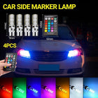 4 X T10 Remote RGB LED Parker Number Plate Interior Dash Car Light Bulbs Holden - Aimall
