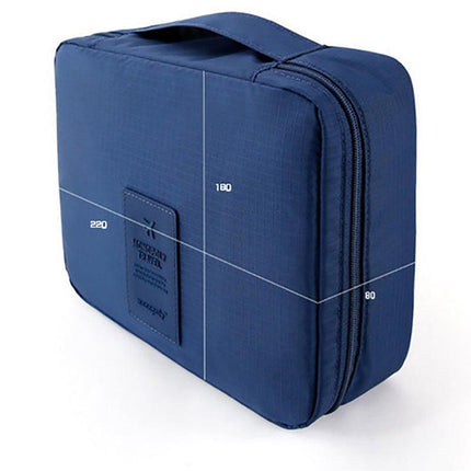 Travel Cosmetic Storage MakeUp Bag Folding Toiletry Wash Organizer Pouch New AU - Aimall
