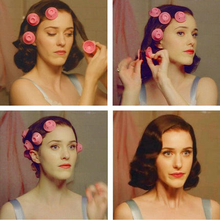 10PCS No Heat Hair Curlers Clip DIY Magic Silicone Soft Rollers Care Heatless AU - Aimall