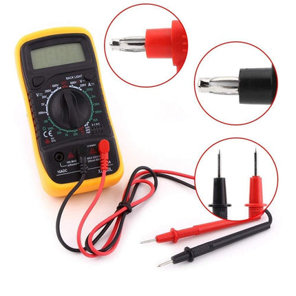 LCD Digital Multimeter, Back ground light, AC DC Voltmeter Ohmmeter Multi Tester - Aimall