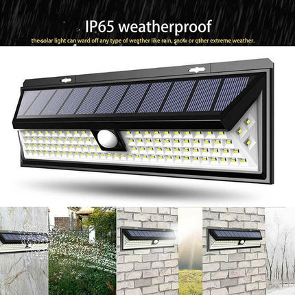 118 LED Solar Motion Sensor Light Security Outdoor Lamp Floodlight Garden IP65 - Aimall