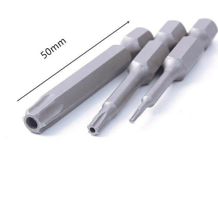 Torx Head Magnetic Screw Driver Bit Set 12pc Hex Shank Impact Power Tamper Proof - Aimall