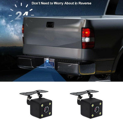 170° Reverse Camera LED HD Car Waterproof Rear View Parking Camera Night Vision - Aimall