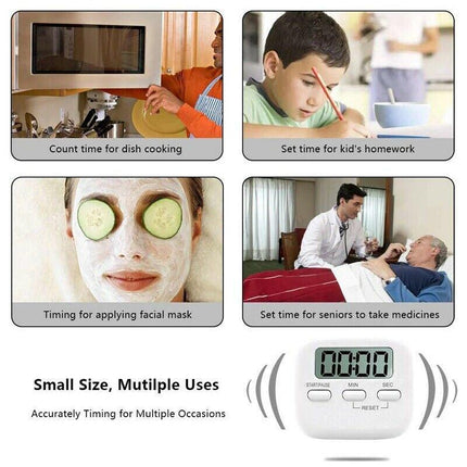 Magnetic Digital Kitchen Cooking Timer 99 Minute Egg Count Down with LCD Display - Aimall