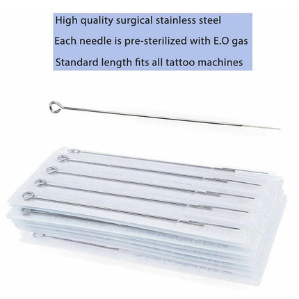 50PCS Disposable Tattoo Needles Round Liner 1RL 3RL 5RL 7RL 9RL Needles AU STOCK - Aimall
