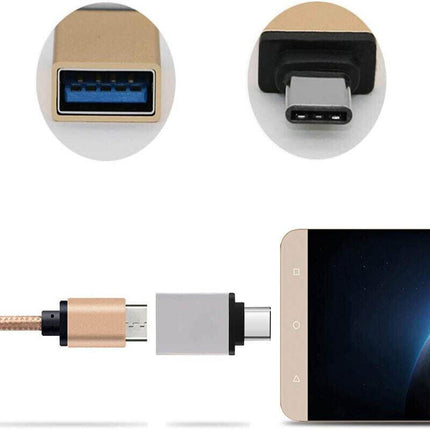 USB-C OTG Data Adapter USB 3.2 Type C Male to USB 3.2 A Female Cable Converter - Aimall