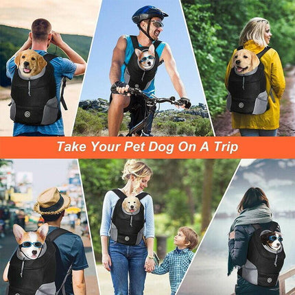 Puppy Travel Mesh Pet Dog Carrier Backpack Front Travel Portable Shoulder Bag Au Aimall