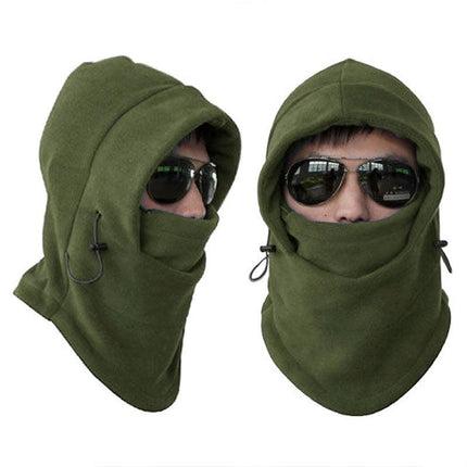 THERMAL FLEECE BALACLAVA Ski Snowboard Motorbike Face Mask Hood Hat Beanie Warm - Aimall
