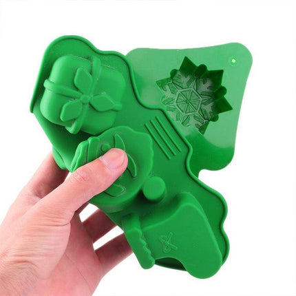 Christmas Tree Cake Mold Silicone Fondant Decor Candy Chocolate Baking Tools BS - Aimall