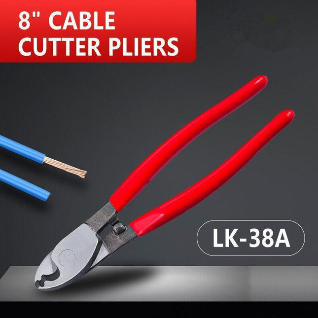 8" Cable Cutter Pliers Carbon Steel Copper Aluminium Wire Electrician Tools AU - Aimall