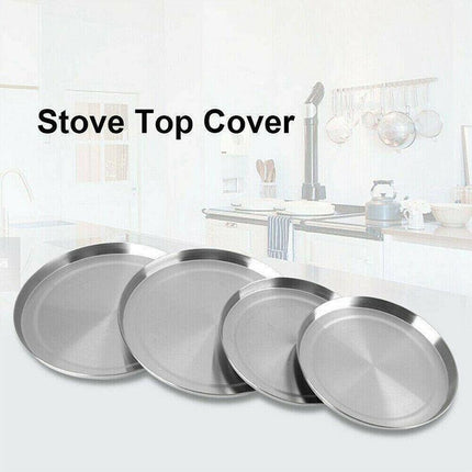 4Pcs Round Stainless Steel Electric Stove Top Burner Cooker Protection Covers AU - Aimall