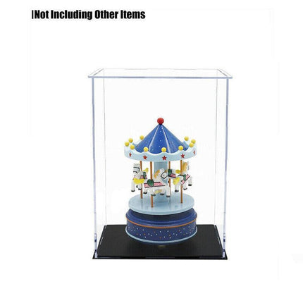 Acrylic Display Case Clear Box Dustproof Large Self-Install Cars Trucks 40cmH AU - Aimall