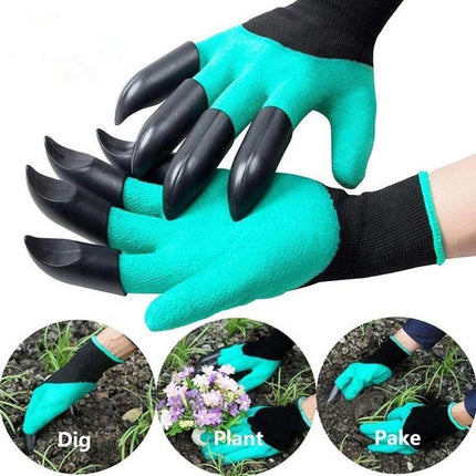 Garden Gloves with Claws for Women and Men outdoor Digging Planting Weeding AUS - Aimall