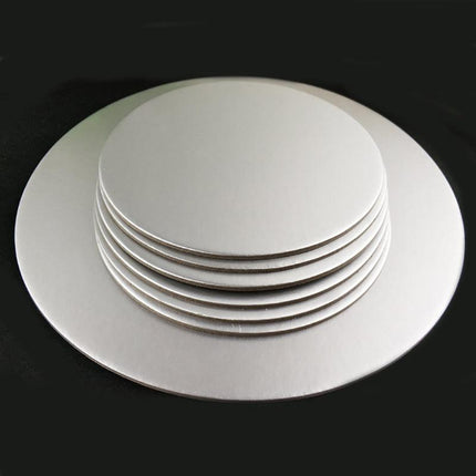 Cake Board Silver Rd 10"-Cake Cupcake Cardboard Window Sweets Boxes Muffin Cases Aimall