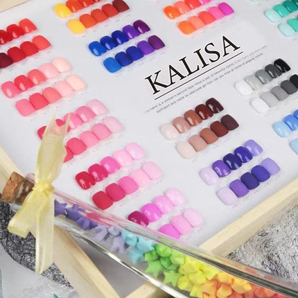 KALISA 10Pcs Gel Nail Set Gel Nail Polish Kit Glitter Soak Off UV Varnish 15ml - Aimall