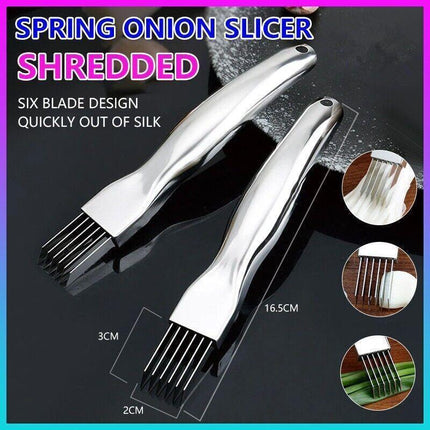 Stainless Steel Vegetable Fruit Onion Slicer Shredder Knife Cutter Kitchen AU - Aimall