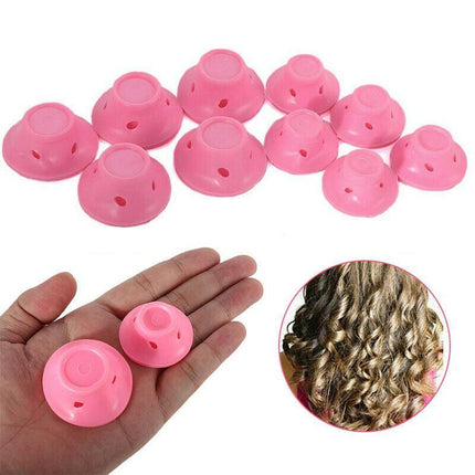 10PCS No Heat Hair Curlers Clip DIY Magic Silicone Soft Rollers Care Heatless AU - Aimall