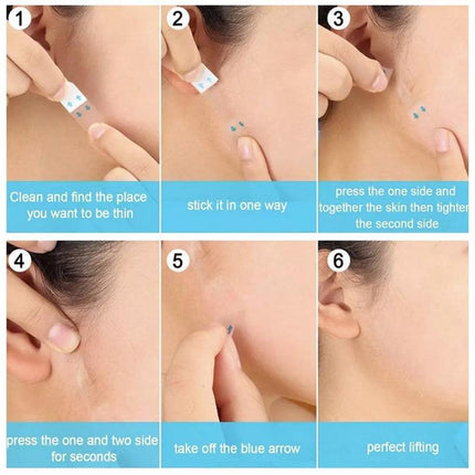 40PCS Invisible Face Neck Chin Eye Lift Facelift Sticker V Shape Tapes -AU Stock - Aimall