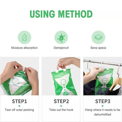 Moisture Absorbent Bag Hanging Wardrobe Closet Dehumidizer Desiccant Bag AUSTOCK - Aimall