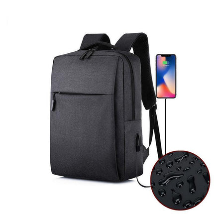 Men Women Canvas Waterproof Backpack Bag School Travel Laptop Bag Business Bag - Aimall