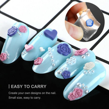 Acrylic Nail Art Starter Kit Clear White Pink Acrylic Powder 120ML Liquid Set AU - Aimall