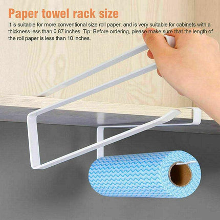 Paper Towel Holder Hanger Rack Kitchen Shelf Organizer Cabinet Under Roll Cup AU - Aimall