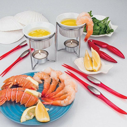 Crab Cracker Lobster Tool Shell Seafood Tool Forks Scissors Shellfish Opener AU - Aimall