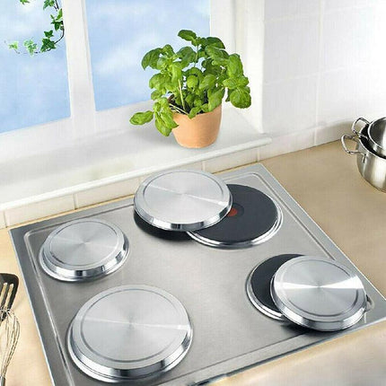 4Pcs Round Stainless Steel Electric Stove Top Burner Cooker Protection Covers AU - Aimall