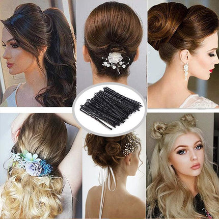 100Pcs 5cm U Shape Hair Pins Bobby Clip Style Bun Tool Womens Girls Accessory - Aimall