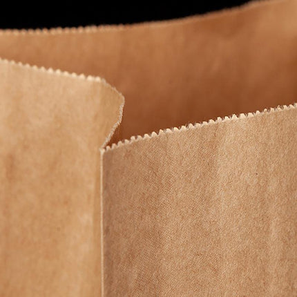 Brown Kraft Paper Bags Take Away Food Lolly Grocery Buffet Craft Gift Market Bag - Aimall