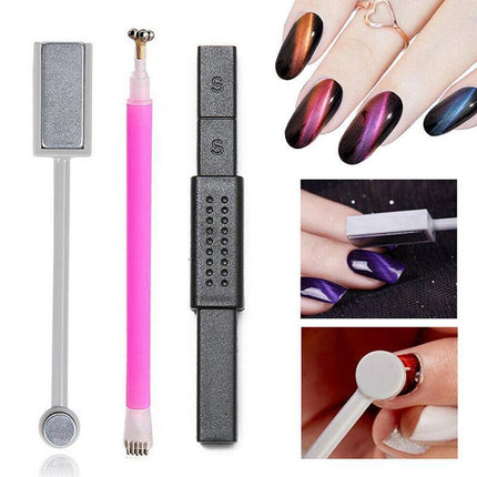 Nail Art Cat Eye Magnet Stick For UV Cat Eye Gel Polish Magnetic Sticks Manicure - Aimall