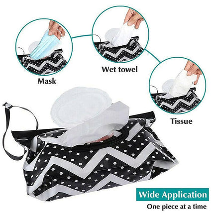 1/2/4x Dispenser Travel Wet Wipe Bag Pouch Baby Care Portable Tissue Case Holder - Aimall