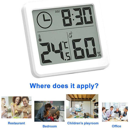2021 Digital Thermometer Humidity Meter Room Temperature Indoor LCD Hygrometer - Aimall