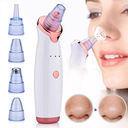 AU Vacuum Blackhead Remover Facial Skin Pore Acne Pimple 5Sucker Cleaner Machine - Aimall
