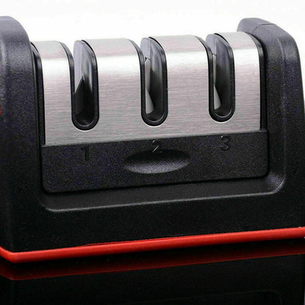 AU Knife Sharpener 3 Stage Kitchen Diamond Sharp Knives Scissor Sharpening Tool - Aimall