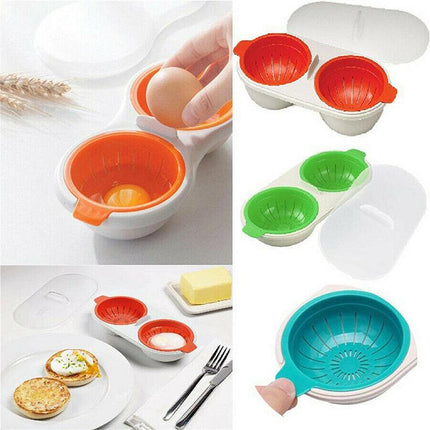 Egg Poacher Microwave Oven Kitchen Novelty Gadgets Sandwich Breakfast Cooker AU - Aimall