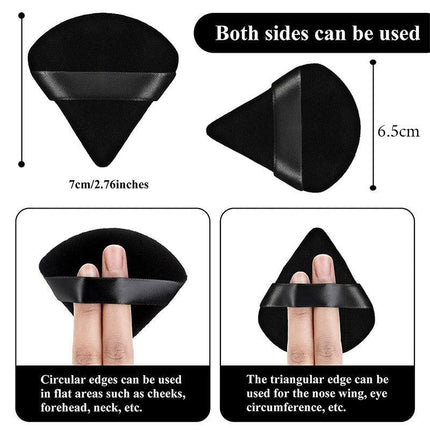 1/10X Cosmetic Puff Triangle Make Up Tool MakeUp Cotton Sponge Powder Puffs Mini - Aimall