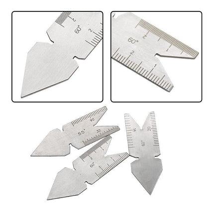 3PCS Centre Fishtail Thread Screw Cutting Cut Gauge Degree Angle Lathe Tool - Aimall