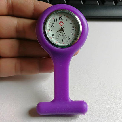 1×Silicone Nurse Brooch Tunic Fob Watch Nursing Nurses Pendant Pocket Watch AU - Aimall
