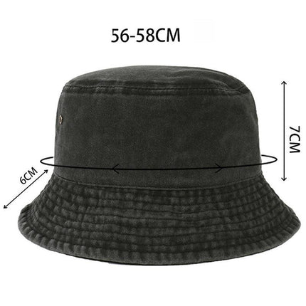 Unisex Men Women WASHED COTTON Outdoor Camping Sports Bucket Hats Fisherman Hat - Aimall