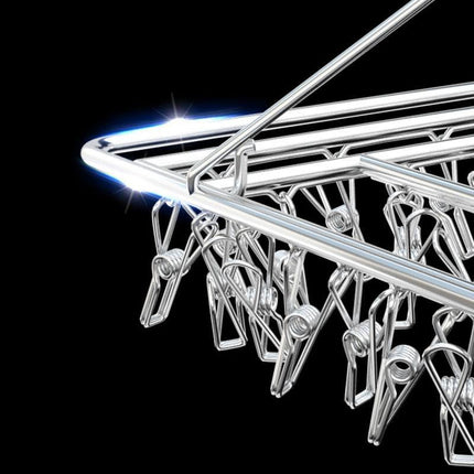 30/40/55 Pegs Stainless Steel Laundry Sock Underwear Clothes Dryer Rack Hanger - Aimall