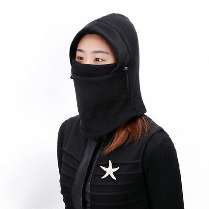 THERMAL FLEECE BALACLAVA Ski Snowboard Motorbike Face Mask Hood Hat Beanie Warm - Aimall
