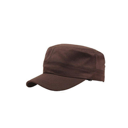 Army Plain Hat Classic Cadet Field Military Cap Style Patrol Baseball Adjustable - Aimall