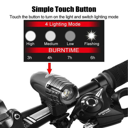 Waterproof Rechargeable Led Bike Bicycle Light Usb Cycle Front Back Headlight Au Aimall