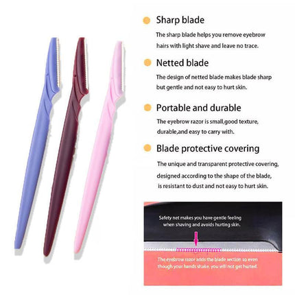 Eyebrow Razor Trimmer Shaver Facial Blade Shave Shaper Hair Remover Women Eye AU - Aimall